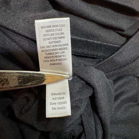 Cuddl Duds Tall Flexwear V-Neck Wide Leg Jumpsuit Size Large TALL Black A373508 - Picture 10 of 11